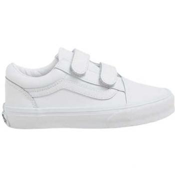 Zapatillas Juveniles Vans Old Skool V Cltu Blanco