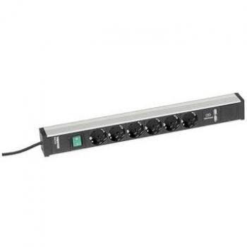Multiprise avec interrupteur Treston 468/1, 6 prises, 2 x USB A, 4,5 m de câble, aluminium