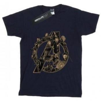 Avengers Mädchen Infinity War Shirt, Weiß, 7–8 Jahre, Marvel-Logo
