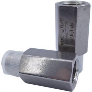 SS304 Stainless Steel High-Temperature Check Valve with Male and Female Threads