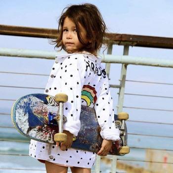 Chaqueta Única Pecho con Estampado