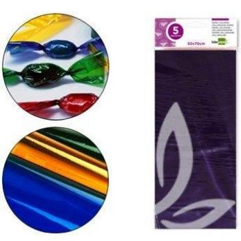 Papel celofán LP 50x70 cm 22g/m2 bolsa de 5 hojas violeta