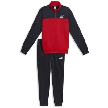 Puma 691766 Red/Black Poly Colorblock Tracksuit – L