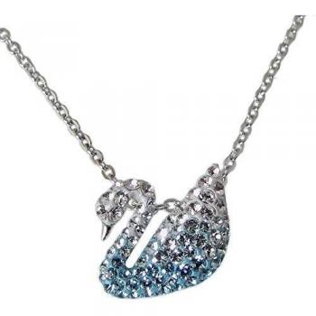 Turquoise Swan Keychain Swarovski