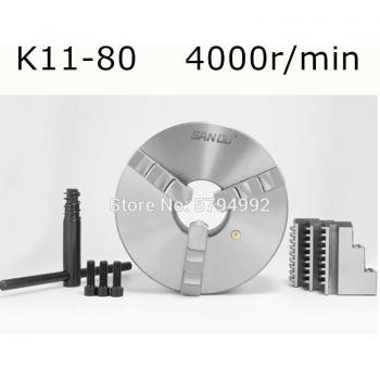 SANOU 3‑Mâchoires K11‑80 : Mandrin de Haute Précision (80 mm)