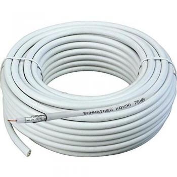 Schwaiger 50m Coaxial Cable with 75dB Shielding