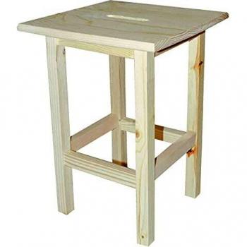 Sgabello in legno chiaro h 45