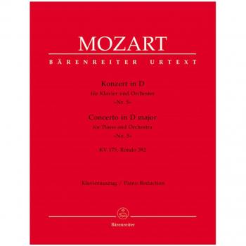 Mozart Wolfgang Amadeus Concerto Piano Kv175 Re Majeur + Rondo Kv382