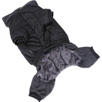 Black Large Padded Dog Coat