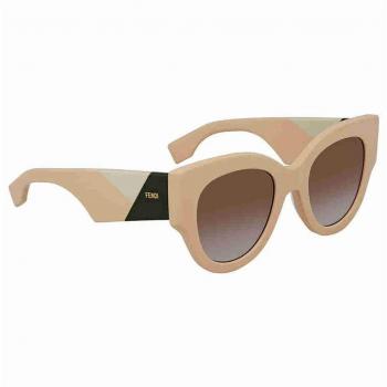 Sleek Pink & Brown Fendi FF0264 Women's Sunglasses