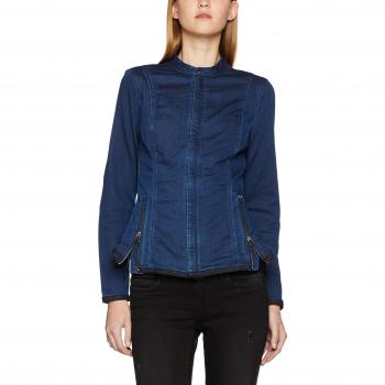 G-STAR RAW Lynn Zip Grip Slim Shirt, Top para Mujer, Azul (Medium Aged)