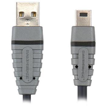 Cable USB 1m A macho a Mini B macho
