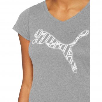 Puma Damen Cat T-Shirt Grauer Schimmer XS