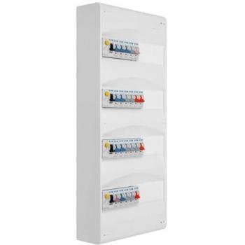 Tableau Électrique 4 Rangées 63A + 22 Disjoncteurs