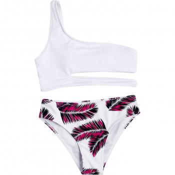 Girls' Summer Swimwear Bikini Set with Crop Top and Briefs