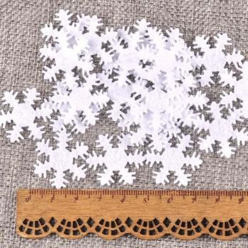 Artificial Snowflake Felt Stickers for Crafts