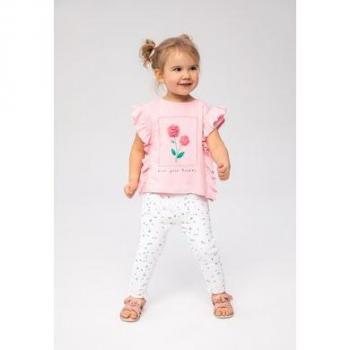 MINOTI Baby T-Shirt und Leggings Set in Hellrosa