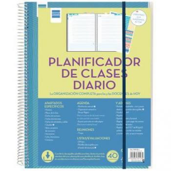 Planificador Diario Finocam Azul (23 x 31 cm)