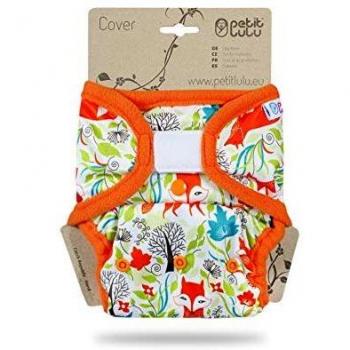 One Size Petit Lulu Foxes‑Überhose (Klett) – Kombi Lila + Rosa