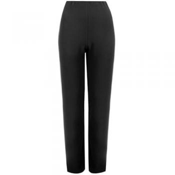 Pull‑On Office Pants – 2 Pack, Straight Leg, Half‑Elastic, Stretch