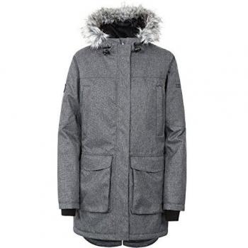 Trespass Thundery TP75 Black/Silver Grey Jacket for Women, XL