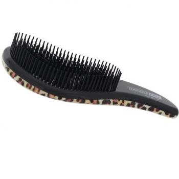 Cepillo para el Pelo Tangle Free Negro con Leopardo Marrón