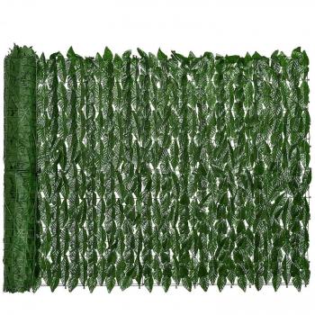 Écran de clôture en fausse feuille de vigne 0,5x3m