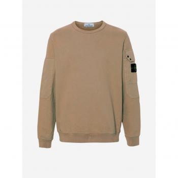 Stone Island Beige Sweater with Flap Pocket, Size M