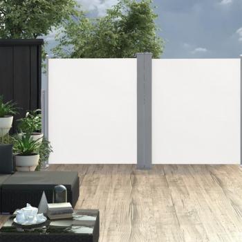 Toldo Lateral Retráctil VidaXL 140x600 cm Color Negro/Crema/Antracita