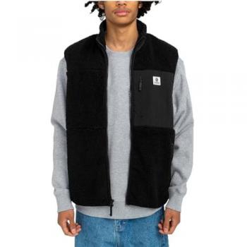 Uomo Lake Smanicato Vest Sherpa Nero