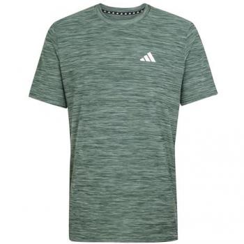 Playera Entrenamiento Adidas Train Essentials Plata Verde Hombre