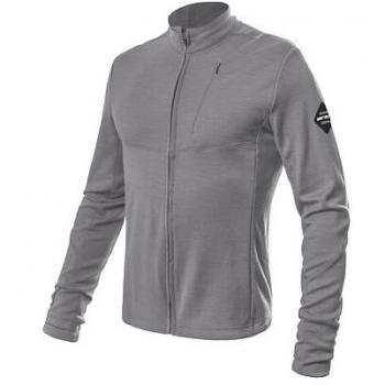 Sensor Merino Upper pánská mikina celozip šedá, velikost XXL