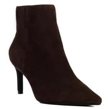 Dune Brown Suede Ankle Shoe