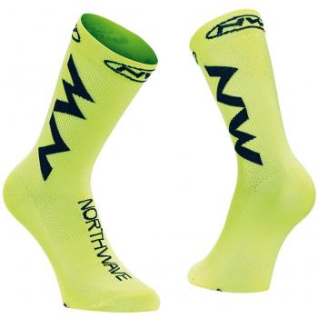 Northwave Extreme Air Fahrrad Socken gelb/schwarz 2021: Größe: M