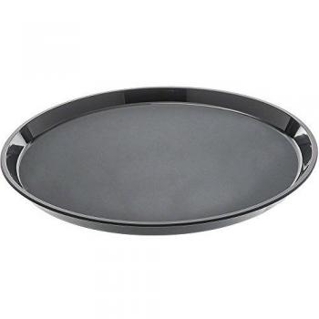Black 355 mm Cambro Camtread Fiberglass Round Tray with Anti‑Slip Bottom