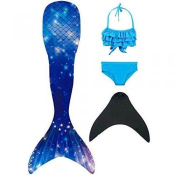 Mädchen-Mermaid-Tail Badekleid von NAITOKE – 1346-B, 110 cm