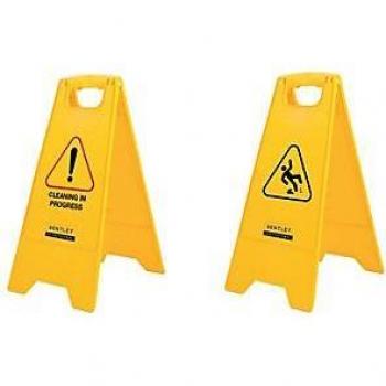 ValueX Caution Wet Floor Plastic Sign Yellow 0905001