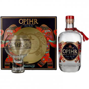 Coffret cadeau Opihr Gin 42,5% 0,7L avec verre globe