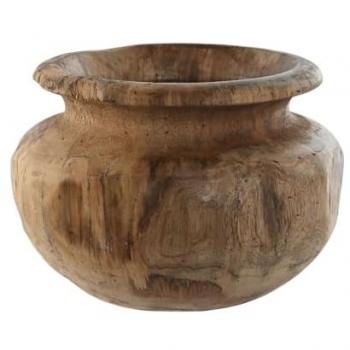 Vase Écologique en Teck