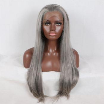Peluca Liso Sedoso Bombshell 13x4 con Encaje sin Pegamento