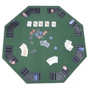 HOMCOM 1.2m Poker Table with Carrying Bag