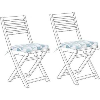 Kit double coussins bleu & blanc, finition UV‑résistante, pour FIJI