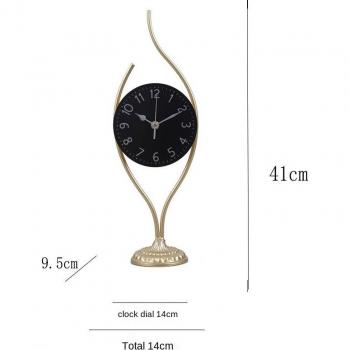 Elegant Wrought Iron Desk Clock