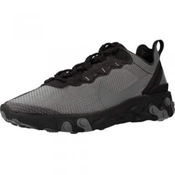 Nike Männer React Element 55 SE Trailshoe – Schwarz/Dunkelgrau – EU 42,5