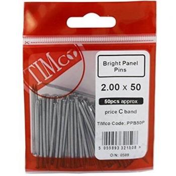 Timco Bright Panel Pins 50mm x 2.00