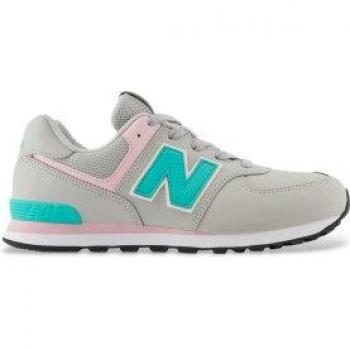Piel Gris 574 Core Casual de New Balance para Mujeres