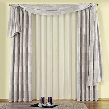 WIRTH Bettina Store‑Vorhang – 300 x 175 cm – Champagnerbeige
