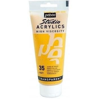 Studio Glanzende Goudacryl – PEBÉO – 100 ml – Venetië‑geel