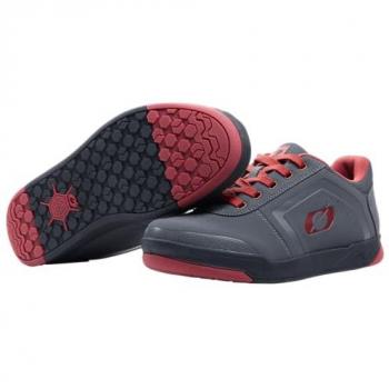 Scarpe MTB Oneal Pinned Flat Pedal V.22 Grigio Rosso 39