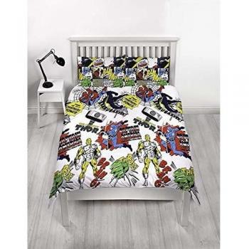 Double-Sided Marvel Duvet Cover & Pillowcase Pack